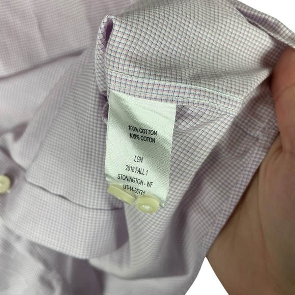 UNTUCKit Stonington Wrinkle-Free Check Shirt Medium 100% Cotton Mauritius - Picture 5 of 6